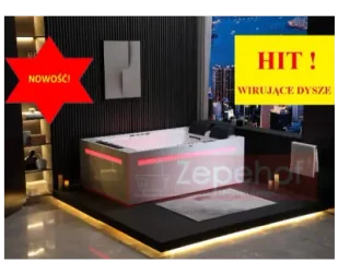Zepehof Wanna z hydromasażem EB-D873 LEWA prostokątna 185cmx120cmx65cm 2 DYSZE OBROTOWE, MASAŻ KARKU, WODOSPADY, PILOT - Wanny z hydromasażem Zepehof Wanna z hydromasażem EB-D873 LEWA prostokątna 185cmx120cmx65cm 2 DYSZE OBROTOWE, MASAŻ KARKU, WODOSPADY, PILOT - Wanny z hydromasażem - miniaturka - grafika 1