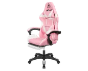 Fotele gamingowe - Kruger&Matz Fotel gamingowy GX-150 różowo-biały KM0790-P - miniaturka - grafika 1