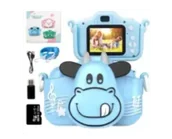 Aparaty Cyfrowe - Bambino Krówka 40 Mpx Z Kartą Pamięci 32Gb, Niebieski - miniaturka - grafika 1