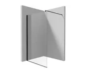 Ścianki i drzwi prysznicowe - Deante Kerria Plus Kabina walk-in 200x140 cm nero KTSN34P - miniaturka - grafika 1