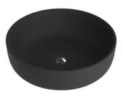 Umywalki - Lavita Cordoba Black Umywalka nablatowa 41,5 cm czarny mat 5908211404653 - miniaturka - grafika 1
