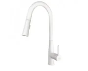 Baterie kuchenne - Deante Lukrecja Bateria kuchenna wysoka z wyciąganą wylewką bianco BDH_A72M - miniaturka - grafika 1