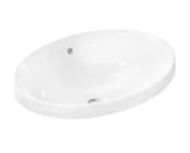 Umywalki - Hansgrohe Xuniva D Umywalka wpuszczana w blat 55x40 cm biały połysk 60156450 - miniaturka - grafika 1