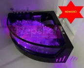 Wanny z hydromasażem - Wanna z hydromasażem CN-3131 LED ZEWNĘTRZNY narożna 150cmx150cmx59cm z podgrzewaczem - miniaturka - grafika 1
