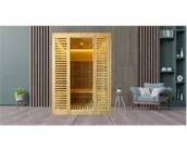 Sauny - Sauna fińska sucha na podczerwień 1500x1200mm, MOC 2150 W, LED, bluetooth, radio model SN-006 - miniaturka - grafika 1