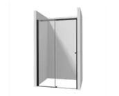 Ścianki i drzwi prysznicowe - Deante Kerria Plus Drzwi prysznicowe przesuwne 200x160 cm nero KTSPN16P - miniaturka - grafika 1