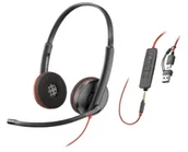 Słuchawki - Poly Blackwire 3220 Stereo (bulk) 8X2J9A6 - miniaturka - grafika 1