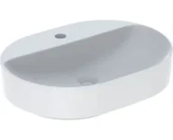Umywalki - Geberit Variform Umywalka nablatowa 60x45 cm bez przelewu z otworem na baterię biała 500.778.01.2 - miniaturka - grafika 1