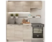 Meble kuchenne - Mały zestaw szafek kuchennych 5 sztuk dąb sonoma F7-K19 - miniaturka - grafika 1