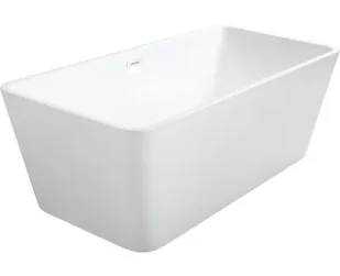 Besco Wanna wolnostojąca Evita 160x80 cm + maskownice syfonu w kolorze białym - Wanny - miniaturka - grafika 9