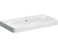 Umywalki - Geberit Smyle Square Umywalka wisząca lub meblowa 90x48 cm bez otworu na baterię biała 500.250.01.1 - miniaturka - grafika 1