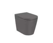 Kompakty WC - Roca Inspira Toaleta WC stojąca 56x37 cm bez kołnierza onyks A347526640 - miniaturka - grafika 1