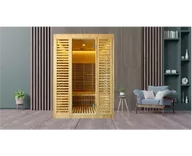 Sauny - Sauna fińska sucha na podczerwień 1500x1200mm, MOC 2150 W, LED, bluetooth, radio model SN-006 - miniaturka - grafika 1