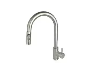 STELLMAN AFINO Bateria kuchenna z wyciąganą wylewką + dozownik INOX - Baterie kuchenne STELLMAN AFINO Bateria kuchenna z wyciąganą wylewką + dozownik INOX - Baterie kuchenne - miniaturka - grafika 1