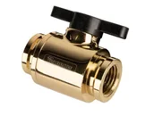 Chłodzenie wodne - Barrow Zawór kulowy (10mm) Zawór kulowy G1/4 cala złoto - czarny - miniaturka - grafika 1