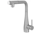 Baterie kuchenne - Deante Eridan Bateria kuchenna wysoka z wyciąganą wylewką stal szczotkowana BREF75M - miniaturka - grafika 1