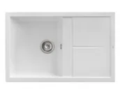 Zlewozmywaki - BERG ZLEWOZMYWAK CUADRADO BROW11L 1,0 OC CZYSTA BIEL - miniaturka - grafika 1