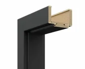 Ościeżnice - Ościeżnica regulowana 60 prawa czarna zakres regulacji 75-95 mm Verte B5 - miniaturka - grafika 1