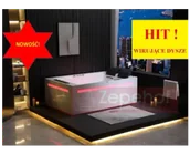 Wanny z hydromasażem - Zepehof Wanna z hydromasażem EB-D873 LEWA prostokątna 185cmx120cmx65cm 2 DYSZE OBROTOWE, MASAŻ KARKU, WODOSPADY, PILOT - miniaturka - grafika 1