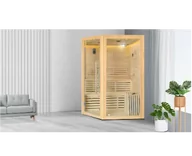 Sauny - Sauna fińska sucha z piecem 1600x1600mm, MOC 6,0 kW, LED, bluetooth, radio model SN-011 - miniaturka - grafika 1