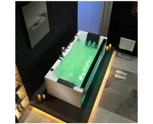 Zepehof Wanna z hydromasażem EB-7066 prostokątna 170x78x61 biała - Wanny z hydromasażem - miniaturka - grafika 2