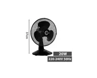 Wentylatory - Carruzzo D939 Czarny - miniaturka - grafika 1