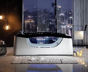 ZEPEHOF Wanna z hydromasażem EBX-DA034 prostokątna 187cmx90cmx75cm Wodospad LED x 2+Ambiente z podgrzewaczem+pilot - Wanny z hydromasażem ZEPEHOF Wanna z hydromasażem EBX-DA034 prostokątna 187cmx90cmx75cm Wodospad LED x 2+Ambiente z podgrzewaczem+pilot - Wanny z hydromasażem - miniaturka - grafika 1
