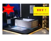 Wanny z hydromasażem - Zepehof Wanna z hydromasażem EB-D628 L prostokątna 184cmx119cmx62cm 2+2 DYSZE OBROTOWE, MASAŻ KARKU, WODOSPAD, PILOT - miniaturka - grafika 1