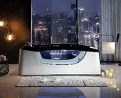 Wanny z hydromasażem - ZEPEHOF Wanna z hydromasażem EBX-DA034 prostokątna 187cmx90cmx75cm Wodospad LED x 2+Ambiente z podgrzewaczem+pilot - miniaturka - grafika 1