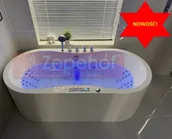 Wanny z hydromasażem - Zepehof Wanna z hydromasażem LS-4480 170x80x58 chromoterapia podgrzewacz - miniaturka - grafika 1