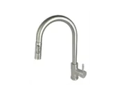 Baterie kuchenne - STELLMAN AFINO Bateria kuchenna z wyciąganą wylewką + dozownik INOX - miniaturka - grafika 1