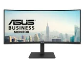 Monitory - ASUS VA34VCPSR 34inch VA WLED Curved 1500R UWQHD 21:9 100Hz 300cd/m2 4ms HDMI DP USB-C USB hub 3xUSB 3.2 G1 Type-A RJ45 Black - miniaturka - grafika 1