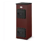 Piece wolnostojące - Zvezda Piec kominek szamotowy stalowy koza ZVEZDA PERNIK 7kW brązowy - miniaturka - grafika 1