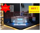 Wanny z hydromasażem - Zepehof Wanna z hydromasażem BS-708 narożna 150cmx150cmx65cm Wodospad LED x 2+Ambiente z podgrzewaczem+pilot - miniaturka - grafika 1