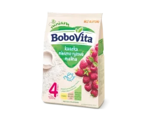 Nutricia BOBOVITA Kaszka mleczno-ryżowa o smaku malinowym po 4 m-cu 230 - Kaszki dla dzieci - miniaturka - grafika 5