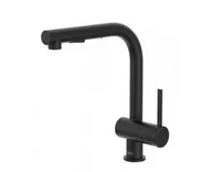 Baterie kuchenne - Roca Ona Bateria kuchenna wysoka z wyciąganą wylewką czarny mat A5A851FNB0 - miniaturka - grafika 1