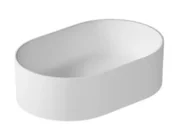 Umywalki - Galassia Core Umywalka nablatowa 55x36 cm biała 7336 - miniaturka - grafika 1