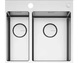 Zlew FALMEC GARDA 1831 stal szczotkowana INOX - Zlewozmywaki Zlew FALMEC GARDA 1831 stal szczotkowana INOX - Zlewozmywaki - miniaturka - grafika 1