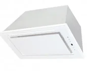 Okapy kuchenne - Toflesz Linea Glass 90 Biały - miniaturka - grafika 1