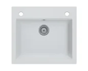 Zlewozmywaki - EOS Zlewozmywak granitowy TORTI biały - miniaturka - grafika 1