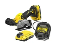 Piły elektryczne - Stanley PILARKA TARCZOWA AKUMULATOROWA V20 18V 76MM 2*2.0AH - miniaturka - grafika 1