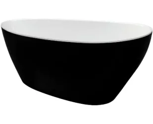 Besco Wanna wolnostojąca Goya Black&White 160x70 cm + - Wanny - miniaturka - grafika 6