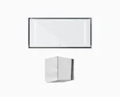 Okapy kuchenne - Globalo ZENARA 100.1 WHITE + TZ 1.1 - miniaturka - grafika 1