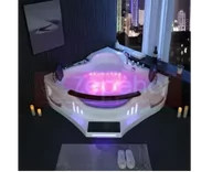 Wanny z hydromasażem - Zepehof Wanna z hydromasażem BS-608B narożna - miniaturka - grafika 1
