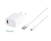 Ładowarki do telefonów - Vivanco 62674 Teccus Super Fast Charger Set USB-C, 15W - miniaturka - grafika 1