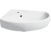 Umywalki - Geberit Selnova Umywalka narożna 50x59 cm z otworem na baterię biała 501.050.00.5 - miniaturka - grafika 1