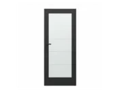 Drzwi wewnętrzne - Skrzydło drzwiowe pokojowe Verte Home B5 70 lewe czarne Porta - miniaturka - grafika 1