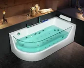 Wanny z hydromasażem - Zepehof Wanna z hydromasażem RS-1133 prostokątna lewa - miniaturka - grafika 1