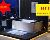 Wanny z hydromasażem - Wanna z hydromasażem EB-D628 L 184cmx119cmx62cm Wirujące dysze - miniaturka - grafika 1