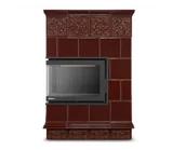 Piece wolnostojące - HIGHER Piec kominek kaflowy narożny koza PORTO brązowy 13kW EkoProjekt 2022 - miniaturka - grafika 1